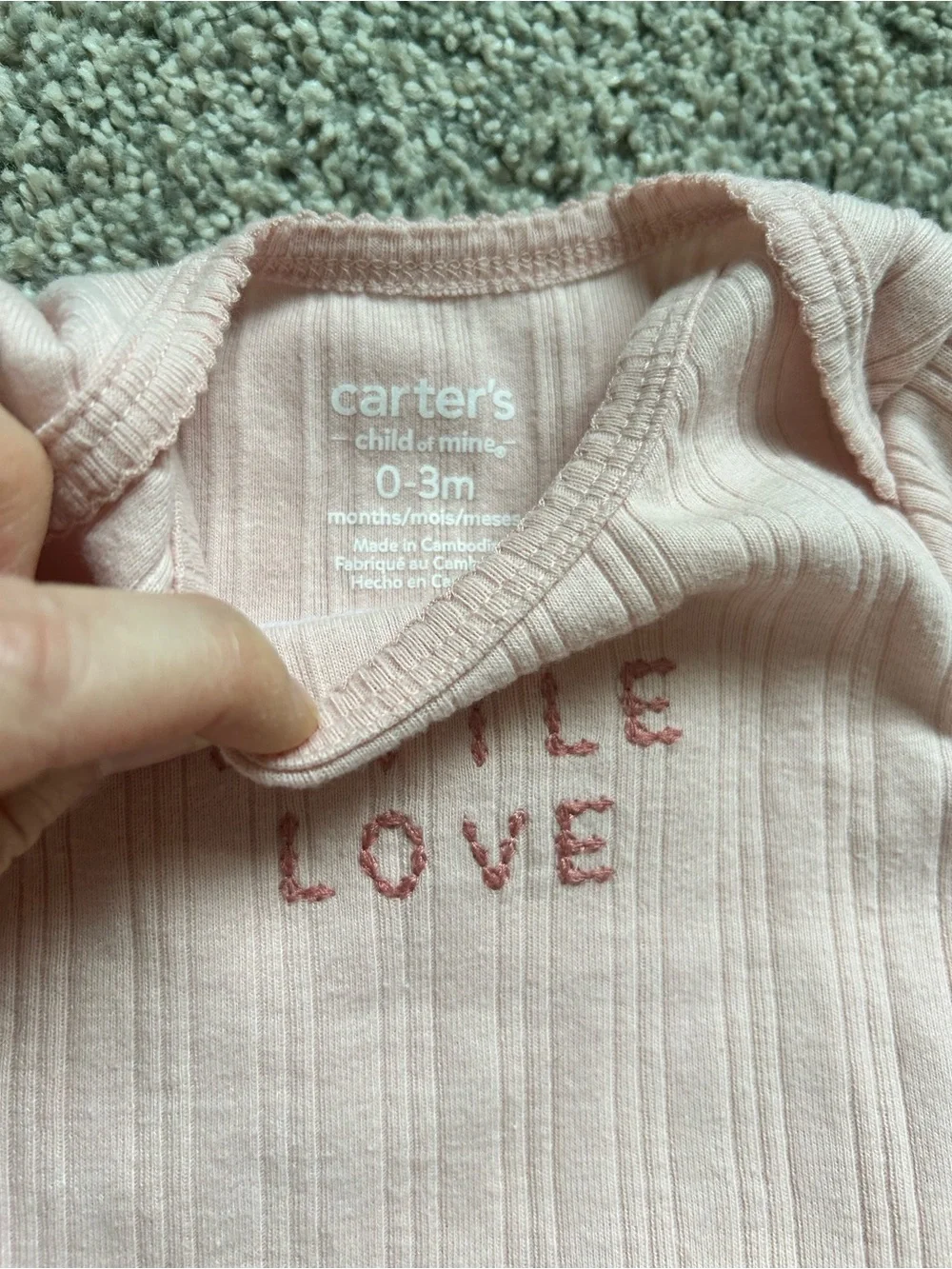Baby Girl 0-3 Month Pink Floral Bundle